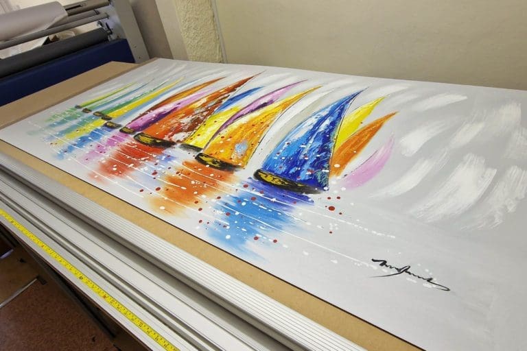 Large 7ft Mounted Canvas